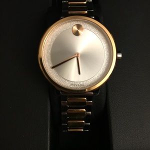 Movado two tone watch